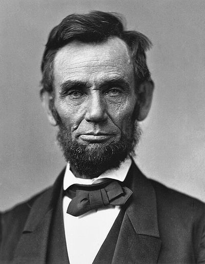 Photograph portrait of Abraham Lincoln