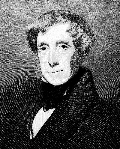 Engraved portrait of Clement Clarke Moore