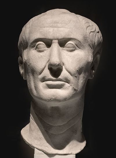 Marble bust of Julius Caesar